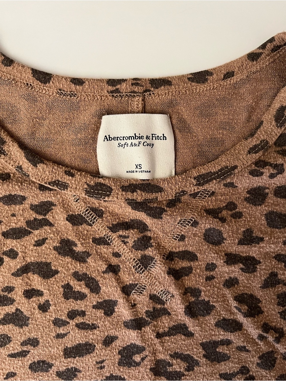 Abercrombie & Fitch | Brown Leopard-Print Long Sleeve Top - Picture 4 of 7